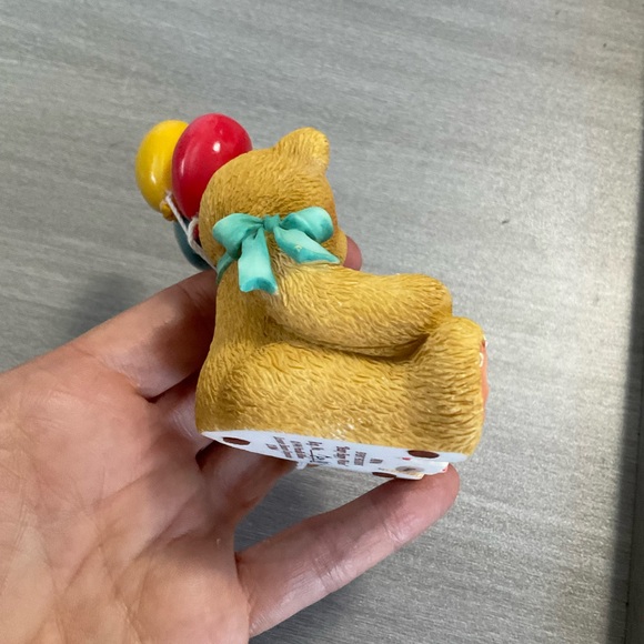 NIB CHERISHED TEDDIES NINA BEAR WITH BALLOONS #215864 1996 BEARY HAPPY WISHES - Picture 5 of 8